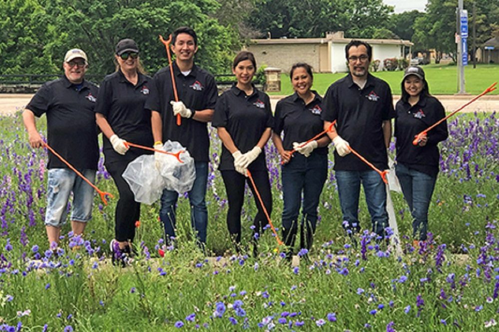CITY OF RICHARDSON: Real Estate Association Cleans Up Huffhines Park