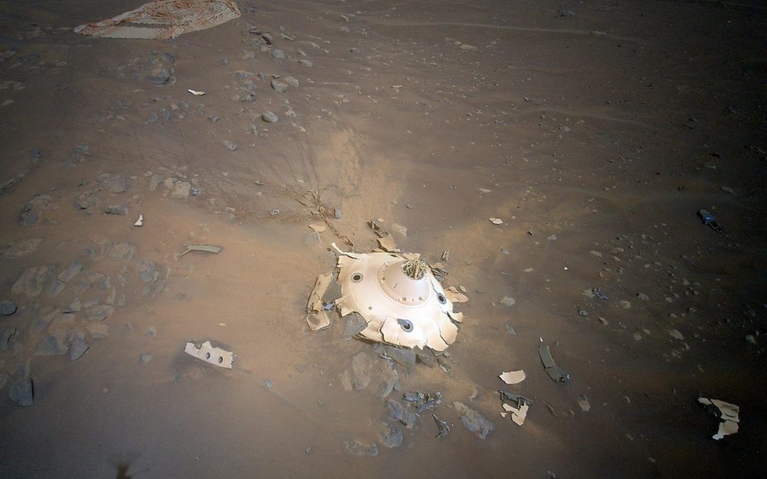 NASA’s Mars Helicopter Spots Landing Wreckage