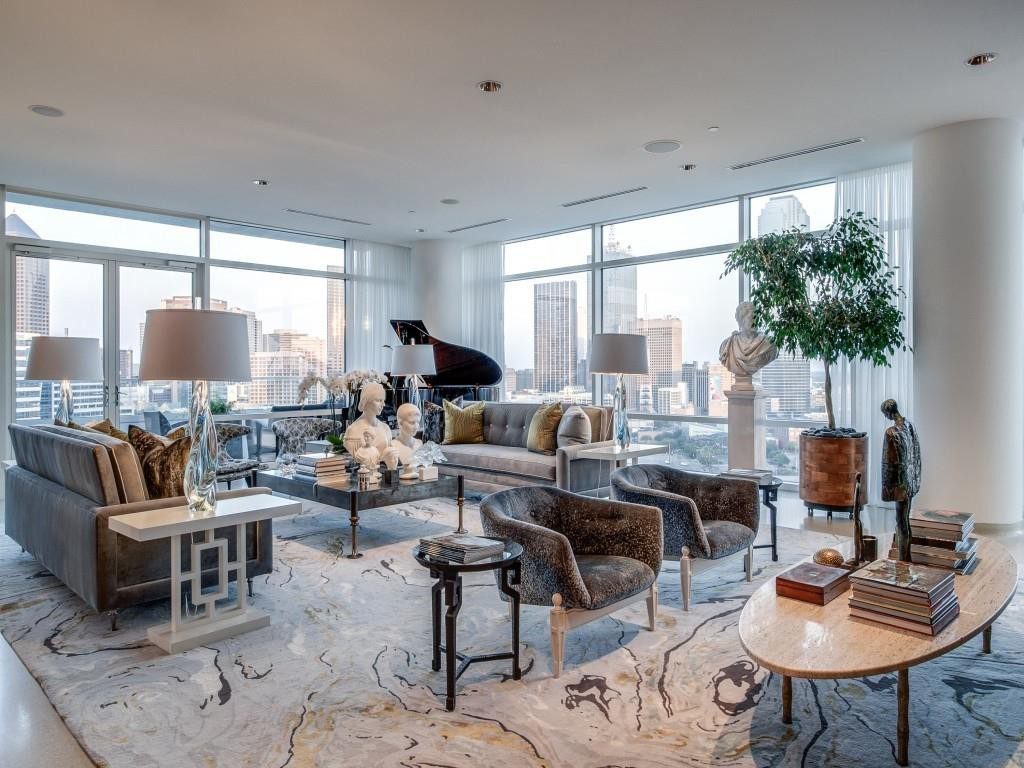 2430 Victory Park Lane_Douglas Elliman_Living Room with View
