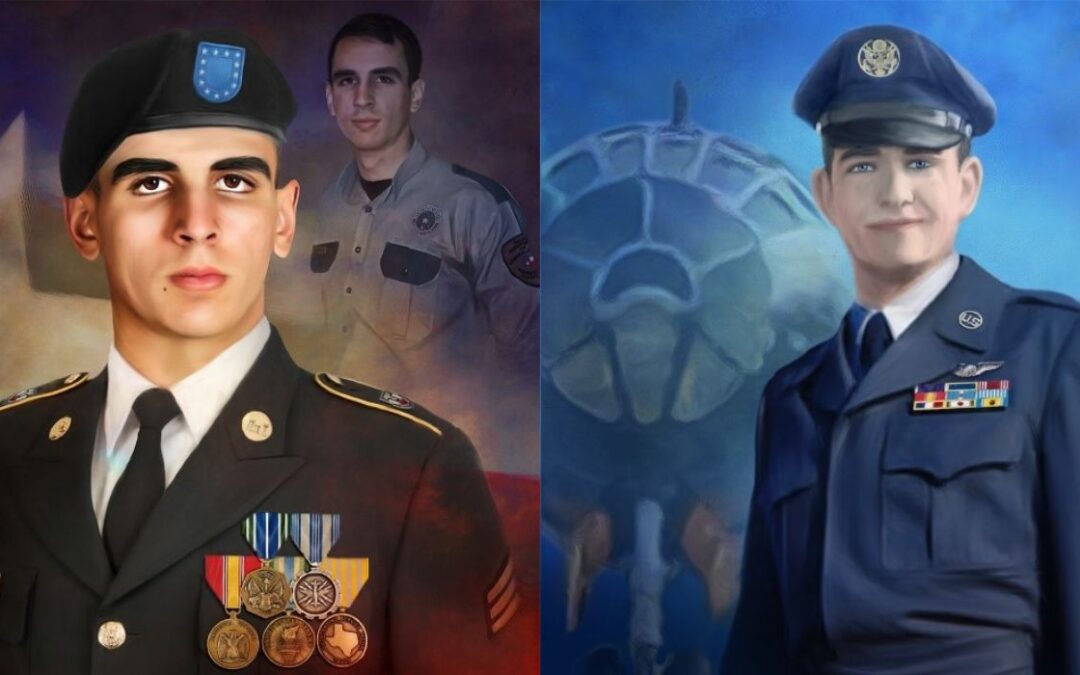 Two Portraits Join Fallen Soldier Memorial