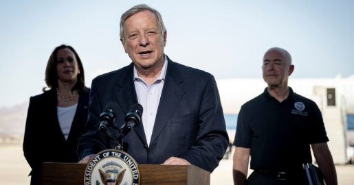 Fed Agents Put on Show for ‘Border Czar’ Harris