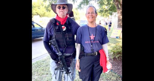 Protesters, Doctor David Michael Smith and Rona Smith