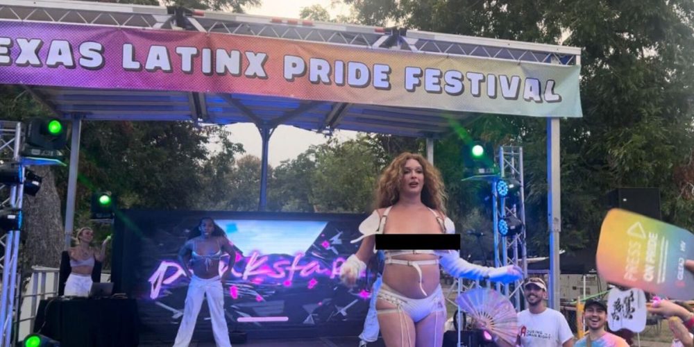 Pride Event Performer Exposes Their Fake Breasts To Kids